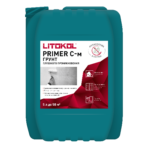 Грунтовка глубокого проникновения PRIMER C-M, LITOKOL, канистра, 5 кг